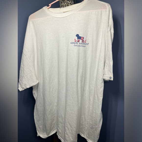 SIMPLY SOUTHERN PREPPY LIBERTY USA DOG T-SHIRT SIZE XXL - Picture 6 of 7